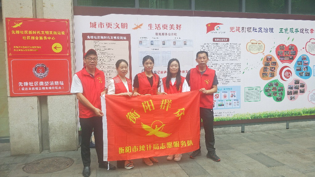 市统计局"衡阳群众"志愿者开展《中华人民共和国民法典》进社区活动